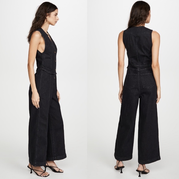 NANUSHKA Freya Denim Jumpsuit Size Medium M - Picture 6 of 6